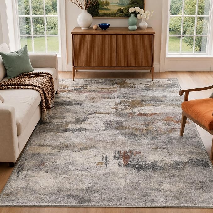 BEIMO Area Rugs 5x7 for Living Room Bedroom, Modern Abstract Machine Washable by BEIMO