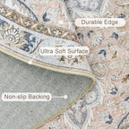 Ultra-Thin Washable 4ft Round Rug - Image 6