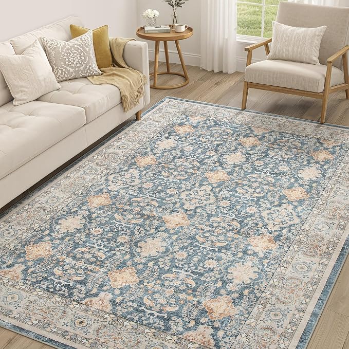 Vintage Living Room Area Rug 6x9 by COTILED