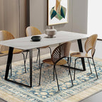 CHAMPLANT Area Rug 5'x7' Washable Rug Vintage Traditional Floor Cover Thin - Image 2