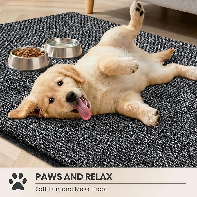 PURRUGS Dirt Trapping Door Mat 34" x 59", Non-Slip Machine Washable Entry Rug - Image 3