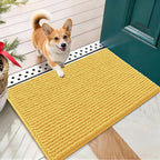 OLANLY Dog Door Mat for Muddy Paws 24x16, Ultra Absorbent Chenille Mud Doormat by OLANLY