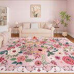 DUKINO 8x10 Area Rug, Floral Rugs - Image 3