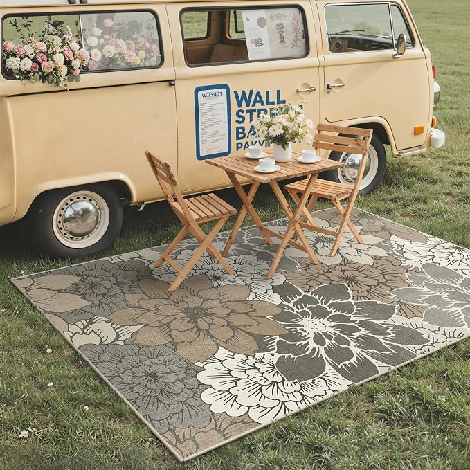 GENIMO Indoor Outdoor Area Rug 8'x10', Machine Washable Rugs - Image 3