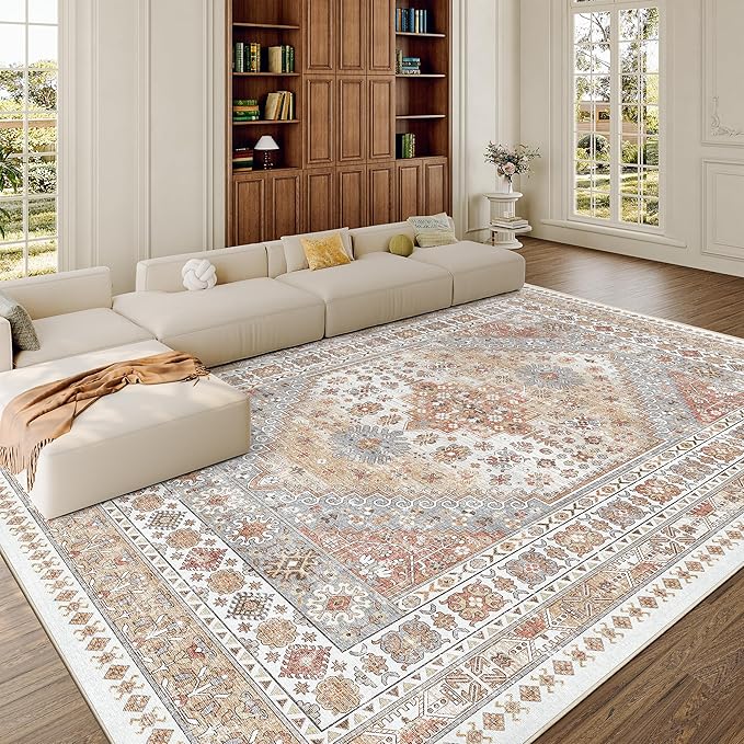 zesthome 8x10 Area Rugs for Living Room, Non-Slip Backing Washable Rugs - Image 4