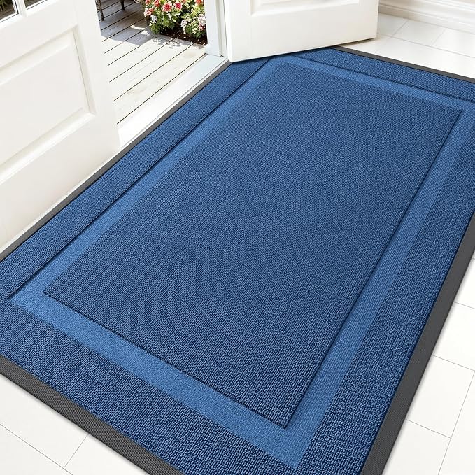 OLANLY Front Door Mat Indoor Outdoor Entrance, Waterproof All-Season, by OLANLY