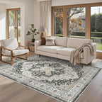Madane Area Rug 3x5, Entryway Washable Vintage Runners Bedroom Non Slip Indoor - Image 4