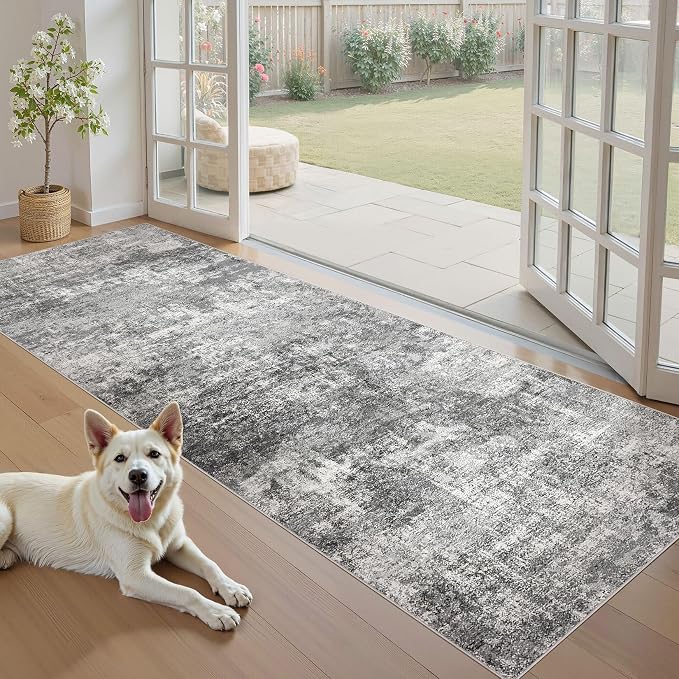 DMOYEST 3x8 Washable Runner Rug, Non Slip Low Pile Carpet Runner - Image 5