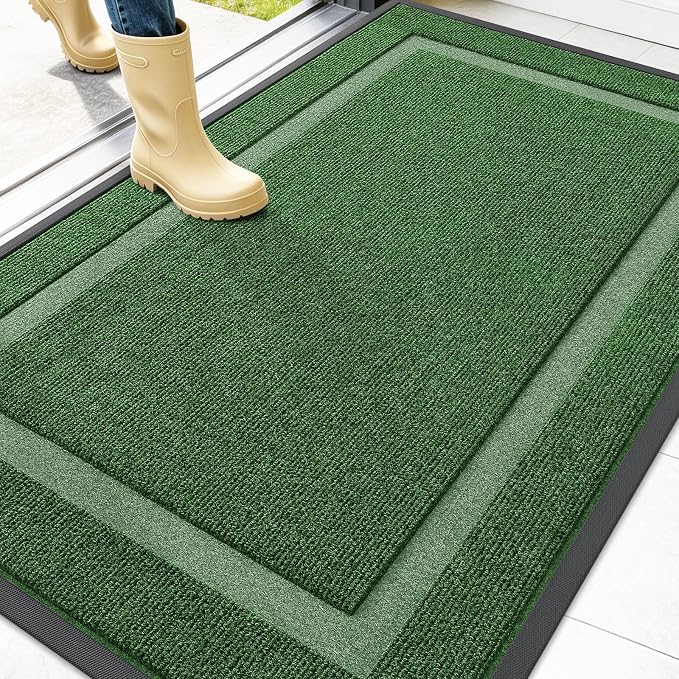OLANLY Front Door Mat Indoor Outdoor Entrance, Waterproof All-Season, by OLANLY