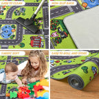 Kids Rug for Playroom Classroom, 3x5 Non Slip Kids Car Road Traffic Playmat for - Image 5
