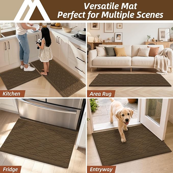 COSY HOMEER Kitchen Rugs 24"x35" Non-Slip Washable Kitchen Mats - Image 8