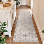 2x6 Washable Kitchen Runner Rug – Boho Vintage Non-Slip Carpet Runner by BYYVOORugsforYourHome