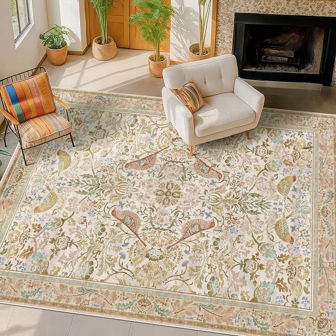 Hazo Haus Washable Area Rugs 5x7 by HazoHaus