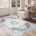 cotiled 4x6 Area Rug Machine Washable Vintage Carpet by COTILED