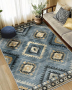 BESTSWEETIE Area Rug 5x7 Rug Machine Washable Rug Non-Slip Low Pile Print by BESTSWEETIE