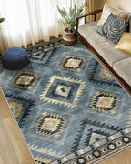 BESTSWEETIE Area Rug 8x10 Rug Machine Washable Non-Slip Low Pile Print Pattern - Image 5