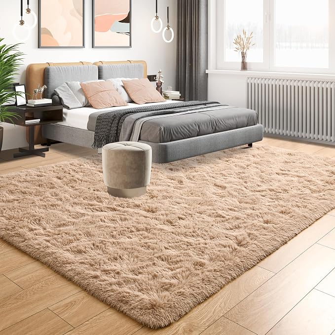 Tepook Super Soft Fluffy Rugs for Living Room, Area Rugs 8x10 for Bedroom - Image 3