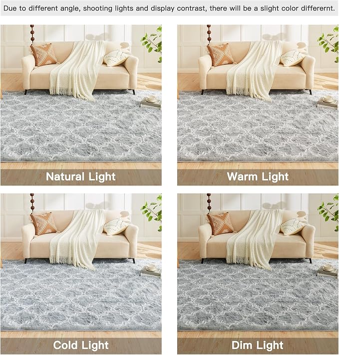 Litanika 6x9 Geometric Shag Area Rug - Image 7