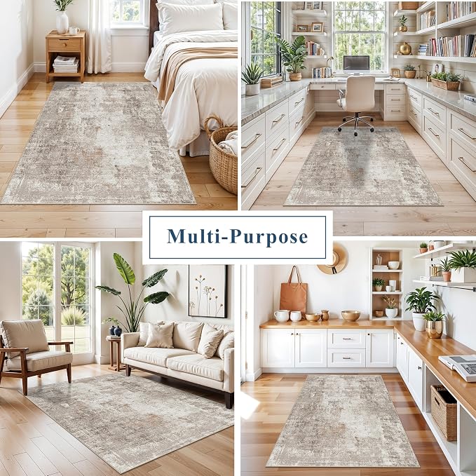 4x5 Washable Area Rugs for Entryway - Image 4