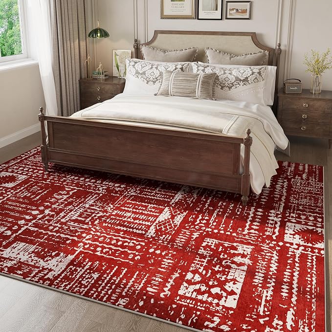 Rugcomf Living Room Rug 6x9 Rug Machine Washable Boho Area Rug Non Slip - Image 5