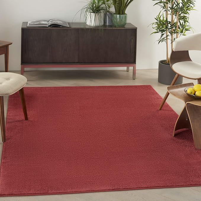 Nourison Home Nourison Essentials Brick Red 4' x 6' Area Rug by NourisonHome