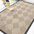 OLANLY Front Door Mat Outside Entrance 47x32, Heavy Duty Sturdy Natural Rubber by OLANLY