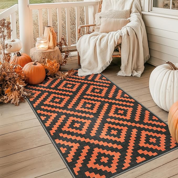 GENIMO Outdoor Rug for Patio Clearance, Waterproof Reversible Fall Doormat - Image 7