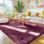OLANLY Area Rugs for Living Room Bedroom, Machine Washable 4x5.9 ft Soft Fluffy - Image 3