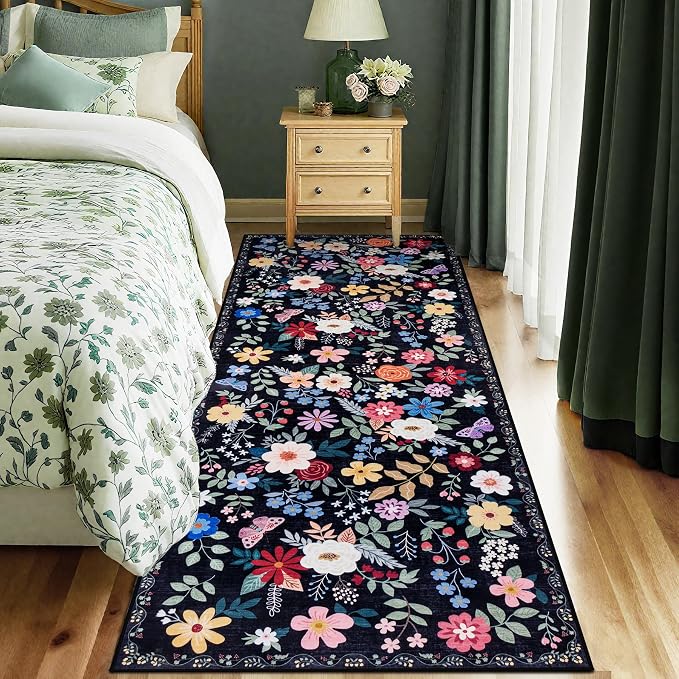 Runner Rug for Entryway: 2x5 Kitchen Rugs Non Slip Washable Ultra-Thin Soft - Image 2