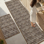 Kitchen Rugs Sets of 2-Non Slip Kitchen Mats by BSICPRO