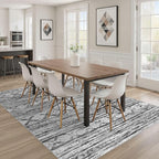Nakagishi Area Rug Living Room Rugs: 7X9 Machine Washable Boho Large Neutral - Image 6