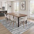 Nakagishi 8x10 Area Rugs Living Room: Washable Large Neutral Soft Rug Stain - Image 7