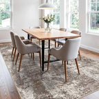 Area Rugs for Living Room: 6x9 Washable Neutral Abstract Rug for Bedroom Large - Image 9