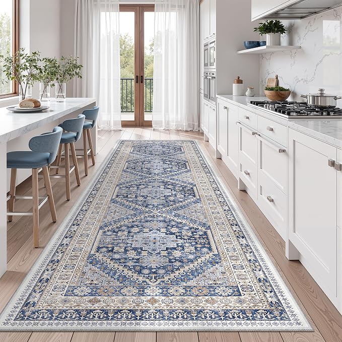 zesthome 3x12 Runner Rug for Hallway, Non-Slip Long Bathroom Rugs Runner for - Image 5