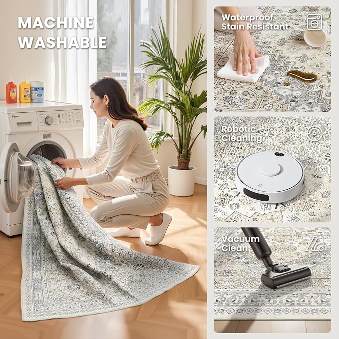 zesthome 2x12 Runner Rug, Long Hallway Rugs - Image 6