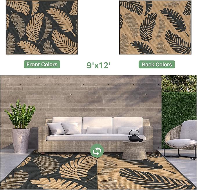 GENIMO Waterproof Outdoor Rug 9' x 12' - Image 7
