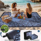 Garvee Outdoor Rugs 9' x 12’ Waterproof Reversible Mats, Large Area Plastic - Image 5