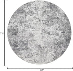 UERMEI 6ft Round Area Rug Living Room Rugs - Image 2