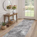 DMOYEST Washable Runner Rug for Hallway: 2.6x8 Neutral Modern Abstract Low Pile - Image 7