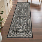 Dark Grey Washable 2x6 Runner Rugs - Image 4