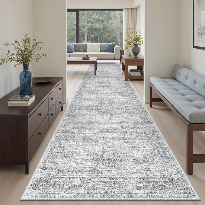 Soalmost Runner Rug 3x12 Washable Non-Slip Hallway Runner Rugs - Image 2