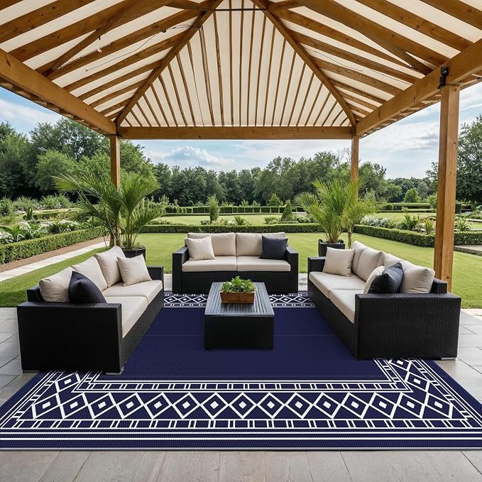 GENIMO Outdoor Rug Waterproof Area 10'x14' - Image 3