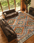 BESTSWEETIE Area Rug 9x12 Rug Machine Washable Non-Slip Low Pile Print Pattern by BESTSWEETIE