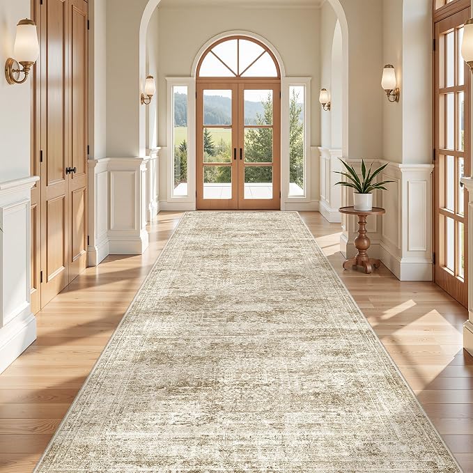 4x10 Runner Rug, Washable Hallway Runner Rug - Image 3