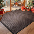 Mibao Front Door Mat Outdoor Entrance, Waterproof Dirt Trapper Doormat by Mibao