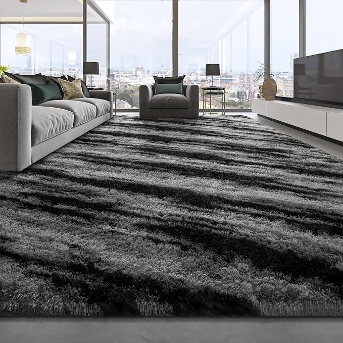 Deerhoo Shag Area Rug, 4 X 6 Tie-Dyed Plush Fuzzy Rugs - Image 2