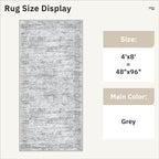 Soalmost Hallway Runner Rug 4x8 Wide: Washable Thin Runners - Image 5