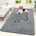 OLANLY Dog Door Mat for Muddy Paws 59x35, Paw Print Design, Absorbs Moisture by OLANLY