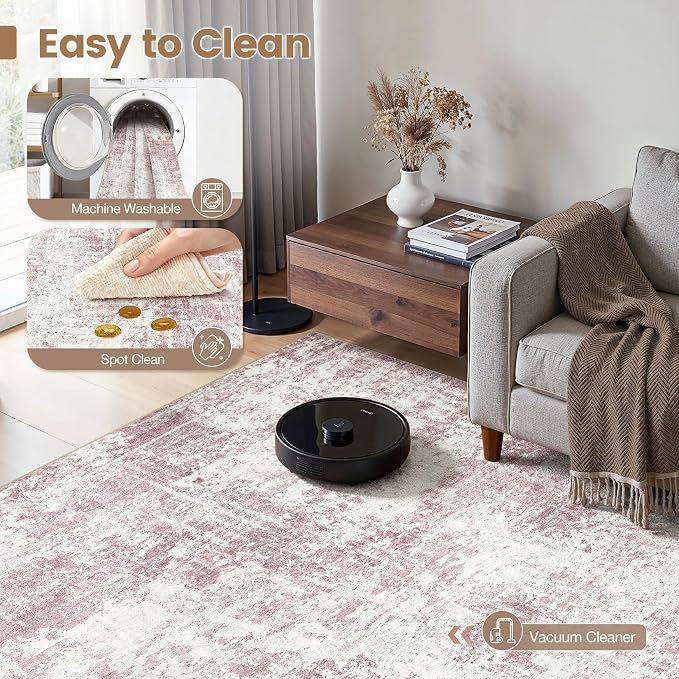 Washable 6x9 Area Rug for Living Room - Image 2
