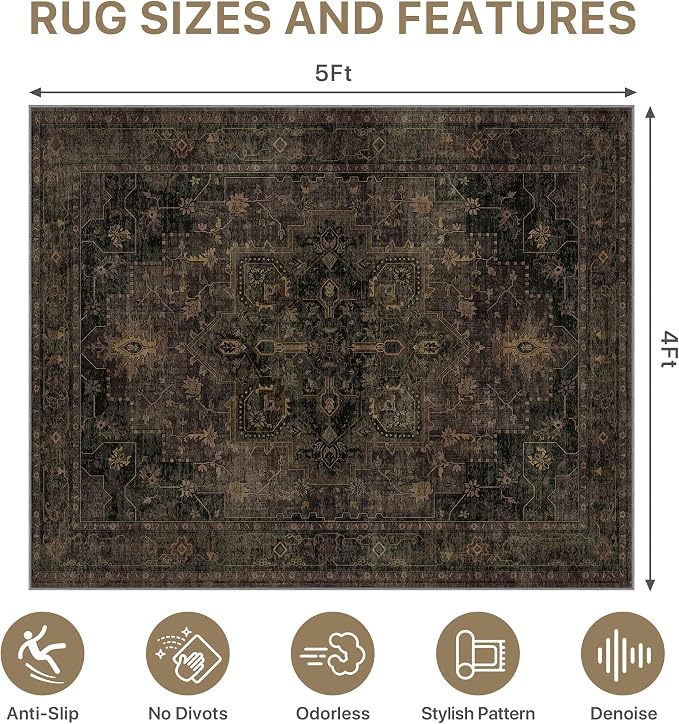 48"x60" Office Chair Mat for Hardwood Tile Floor, Under Desk Carpet Protector - Image 9
